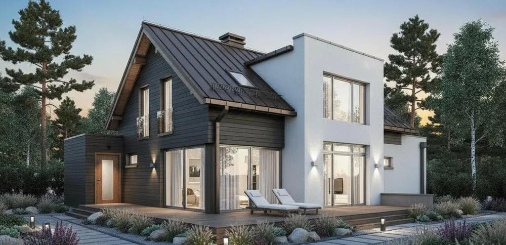 Проект Двухэтажный дом 9 на 15, 138 м2