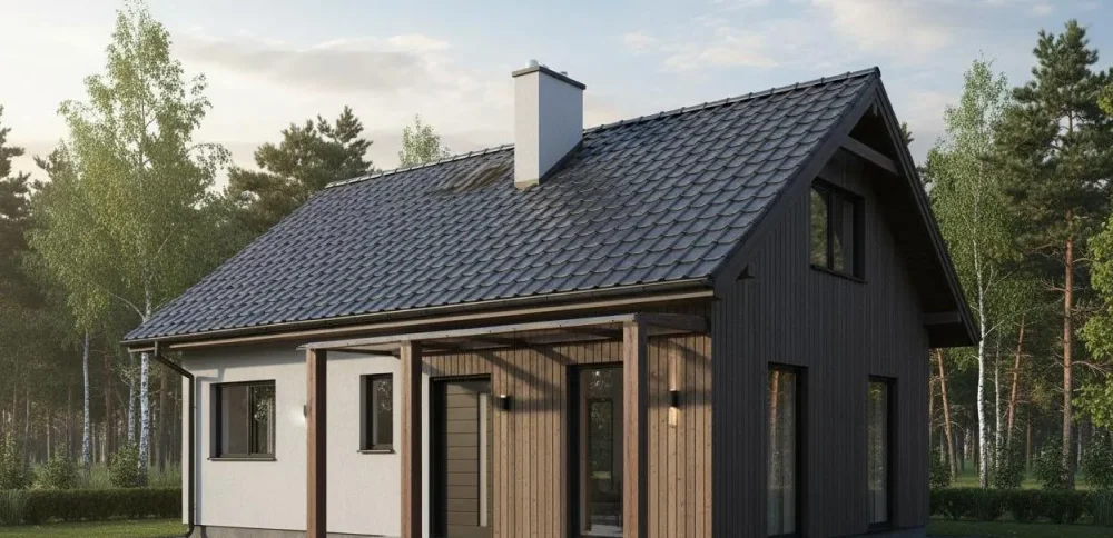 Проект Одноэтажный дом 7 на 8, 39 м2