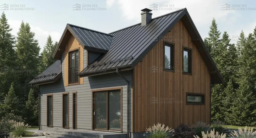 Проект Двухэтажный дом 9 на 15, 141 м2