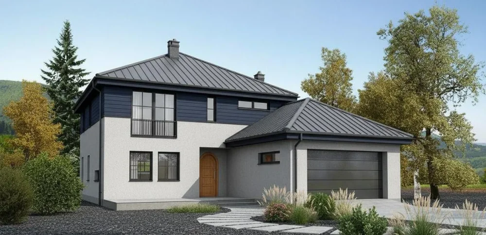 Проект Двухэтажный дом 13 на 17, 196 м2