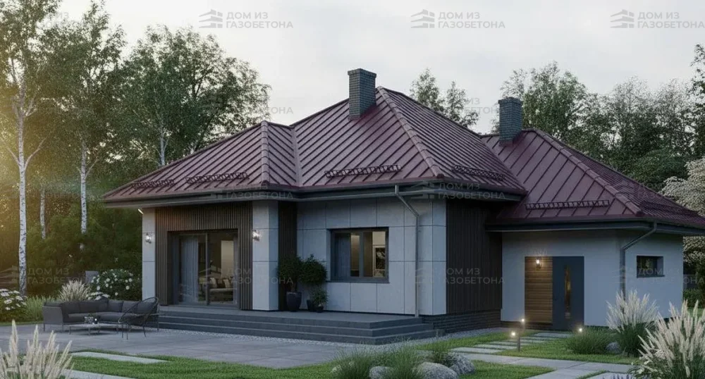 Проект Двухэтажный дом 15 на 14, 189 м2