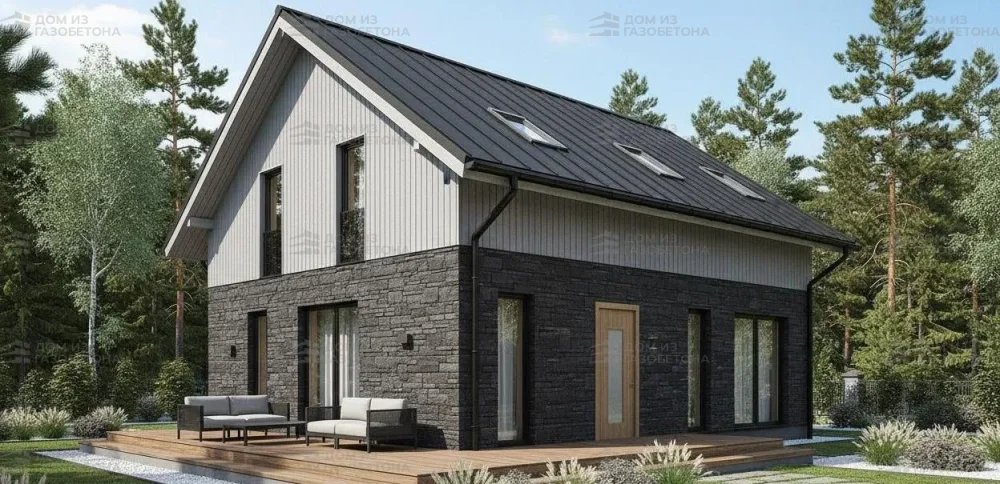 Проект Двухэтажный дом 11 на 9, 138 м2