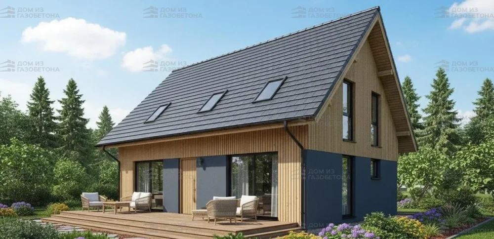 Проект Двухэтажный дом 11 на 9, 188 м2