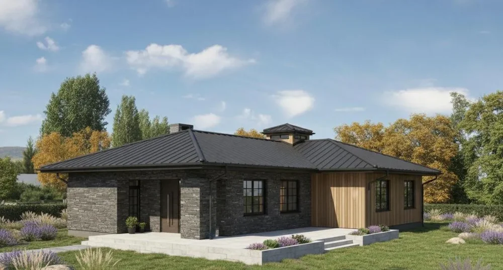 Проект Одноэтажный дом 21 на 16, 176 м2